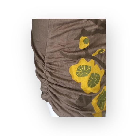 new Lure Fashion Keepsake 𑁍 Floral Owl Stretch Jersey Knit Dress 𑁍 Latte Large - Picture 6 of 16